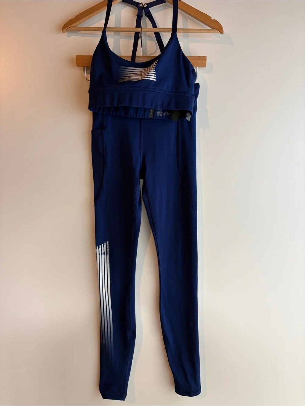 Savage Fenty Performance High-Waist Legging & Sports Bra Set - Deep Blue Small